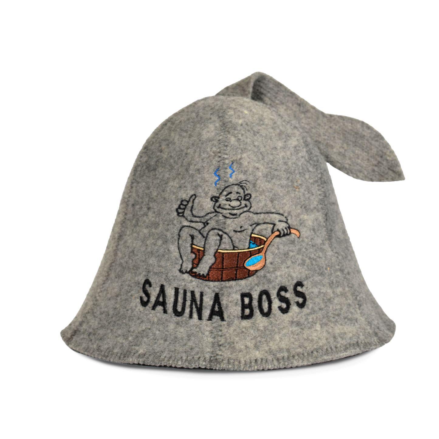 Sauna Hat ‘Sauna Boss’ 100% Wool
