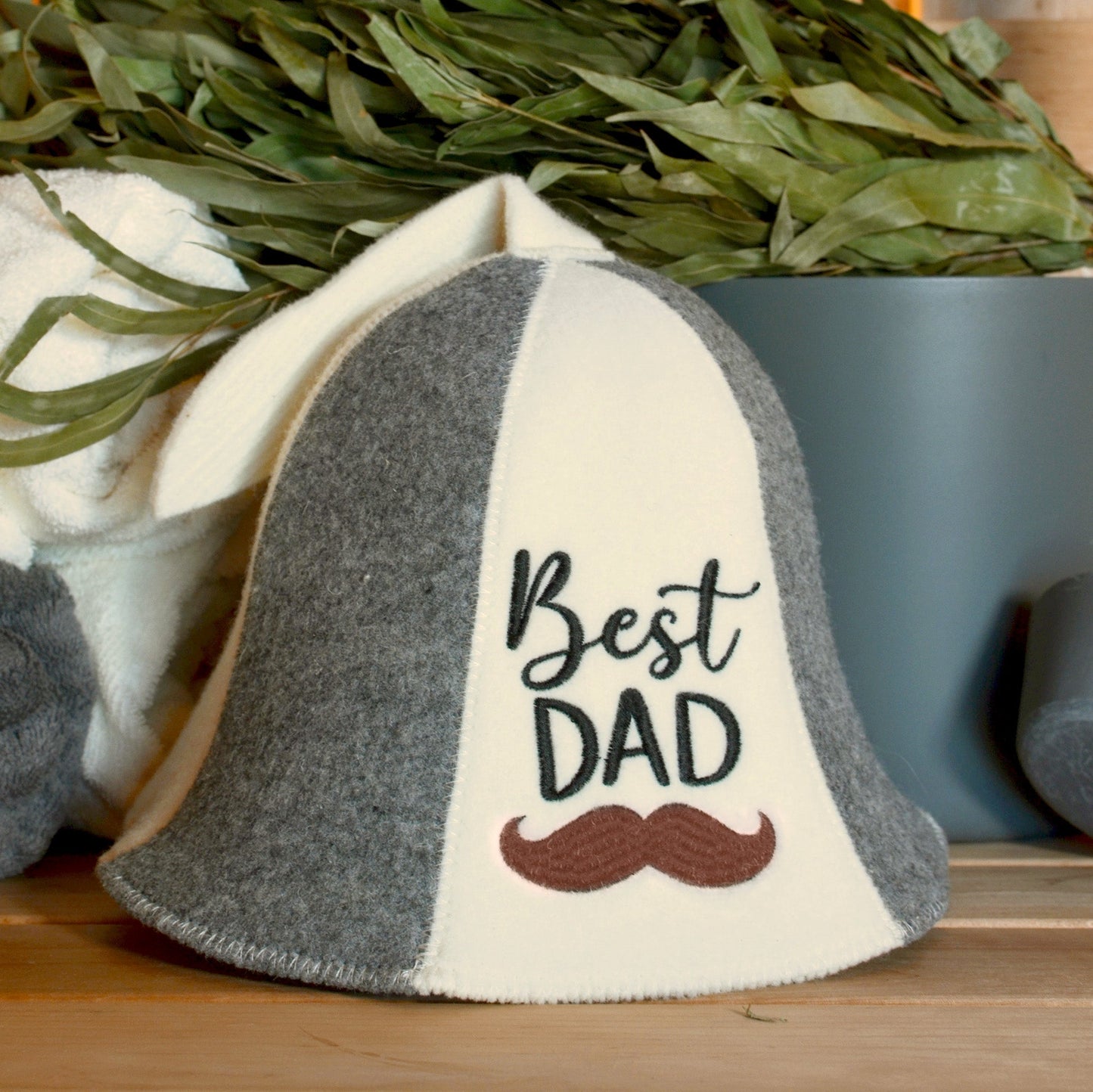 Best Dad Sauna Hat - Father's Day Gift, Wool Felt