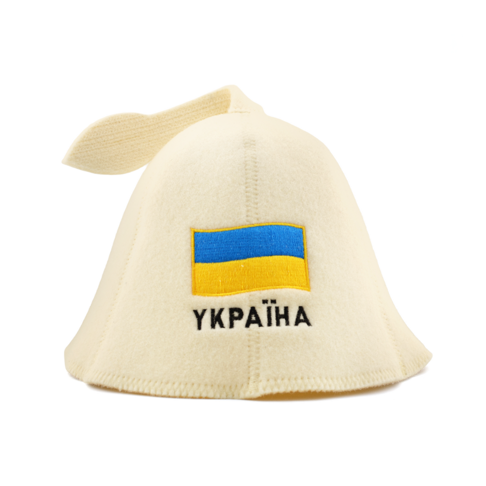 Sauna Hat ‘Ukraine’, 100% Wool