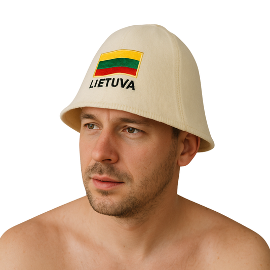 Sauna Hat ‘Lietuva’, 100% Wool