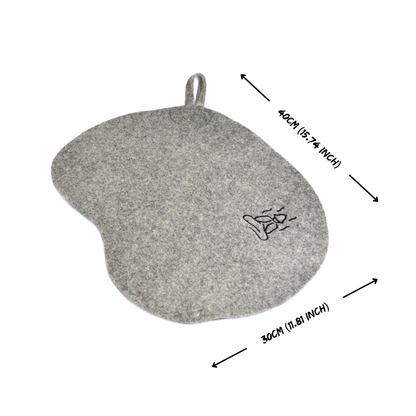 Handmade Sauna Wool Felt Seat Pad