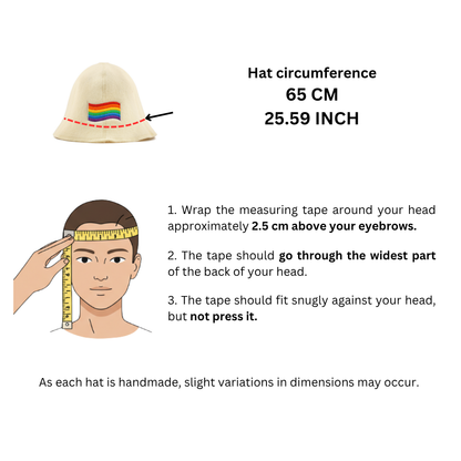 Sauna Hat ‘LGBTQ+’, 100% Wool