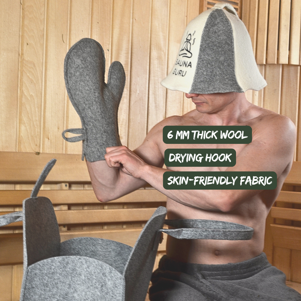 Sauna Wool Glove – Natural Heat Protection for Sauna