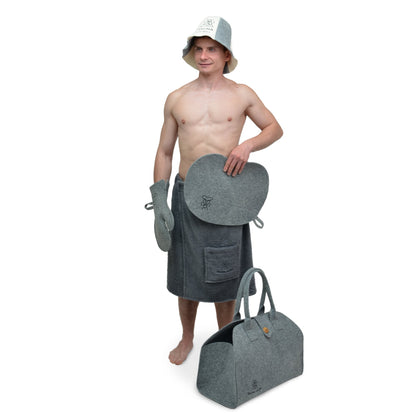 Handmade Sauna Wool Felt Seat Pad