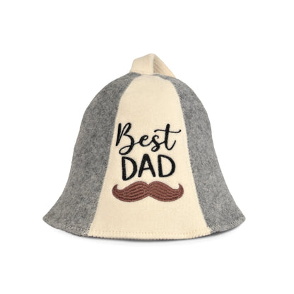 Best Dad Sauna Hat - Father's Day Gift, Wool Felt