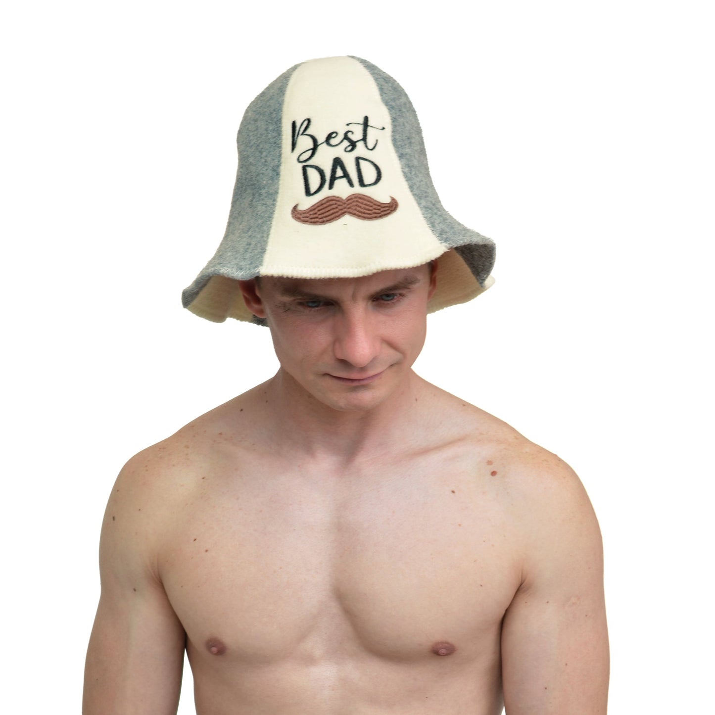 Best Dad Sauna Hat - Father's Day Gift, Wool Felt