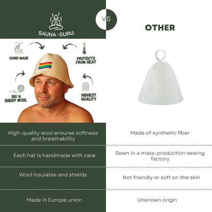 Sauna Hat ‘LGBTQ+’, 100% Wool