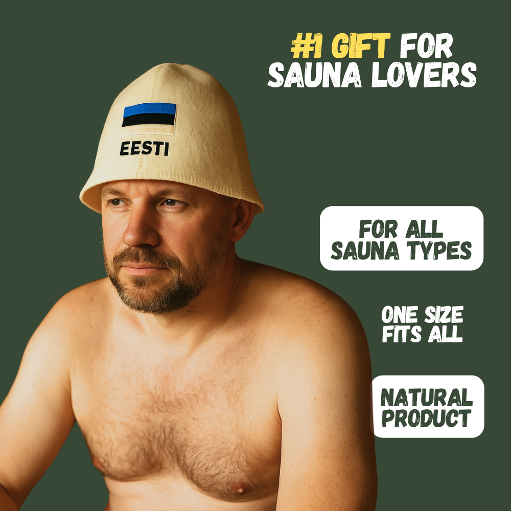 Sauna Hat ‘Eesti’, 100% Wool