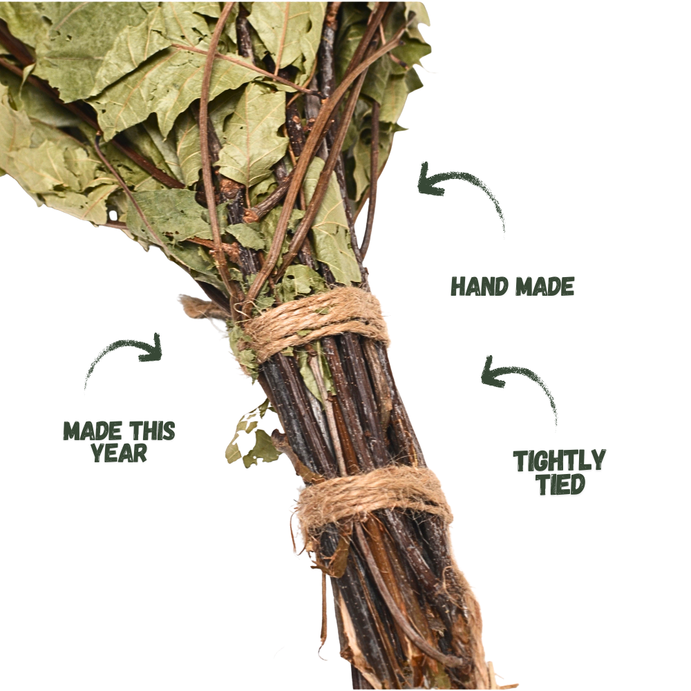 Oak Branch Bath Whisk for Traditional Sauna