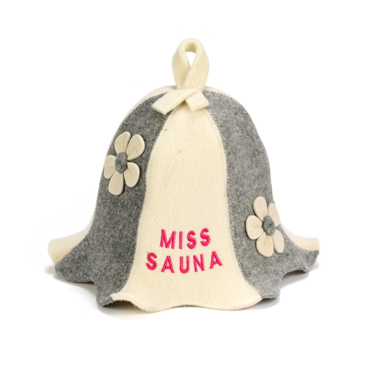 Sauna Hat ‘Miss Sauna’ 100% Wool