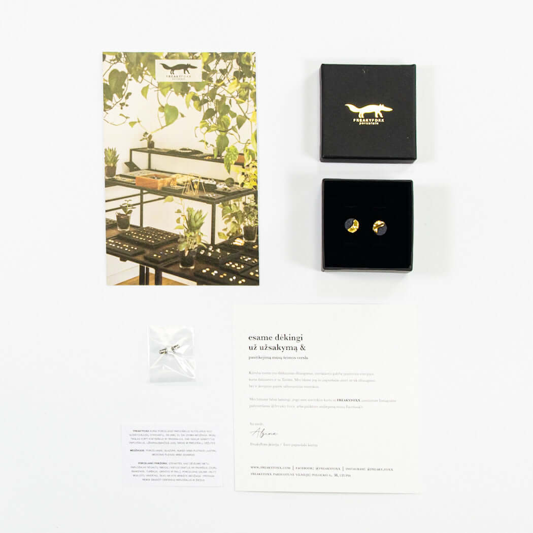 "Harriet" porcelain earrings