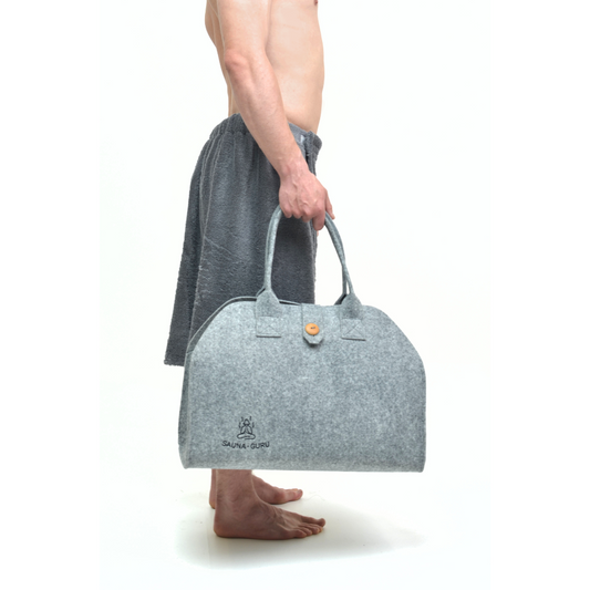 Premium Wool Felt Sauna Bag – Handmade, Stylish & Eco-Friendly