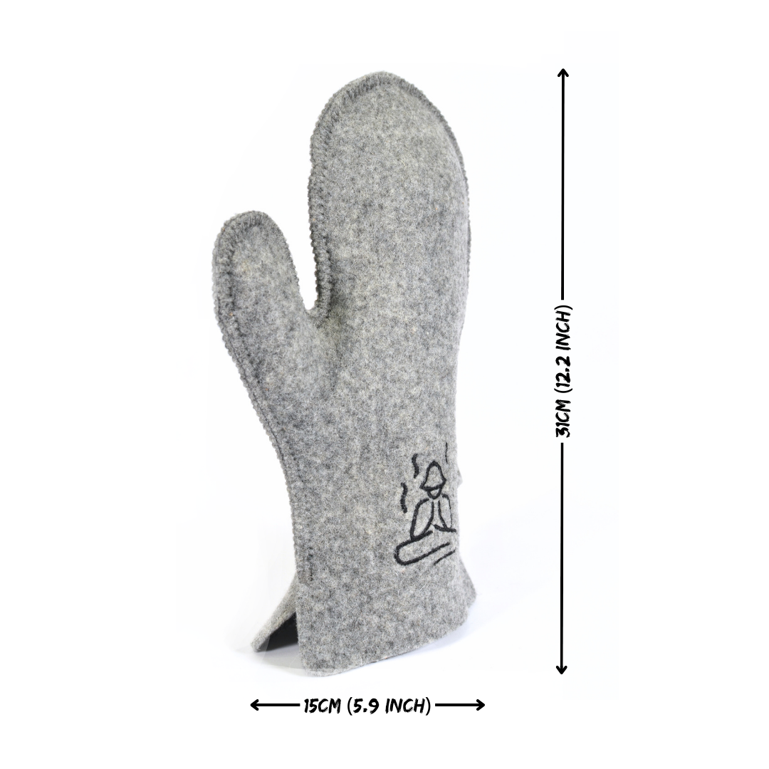 Sauna Wool Glove – Natural Heat Protection for Sauna