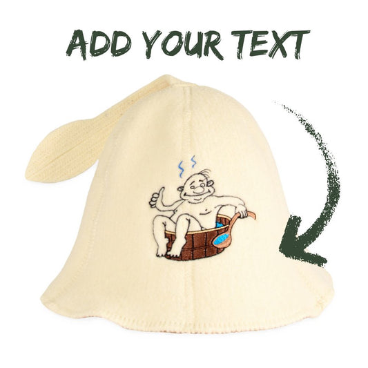 Personalized sauna hat