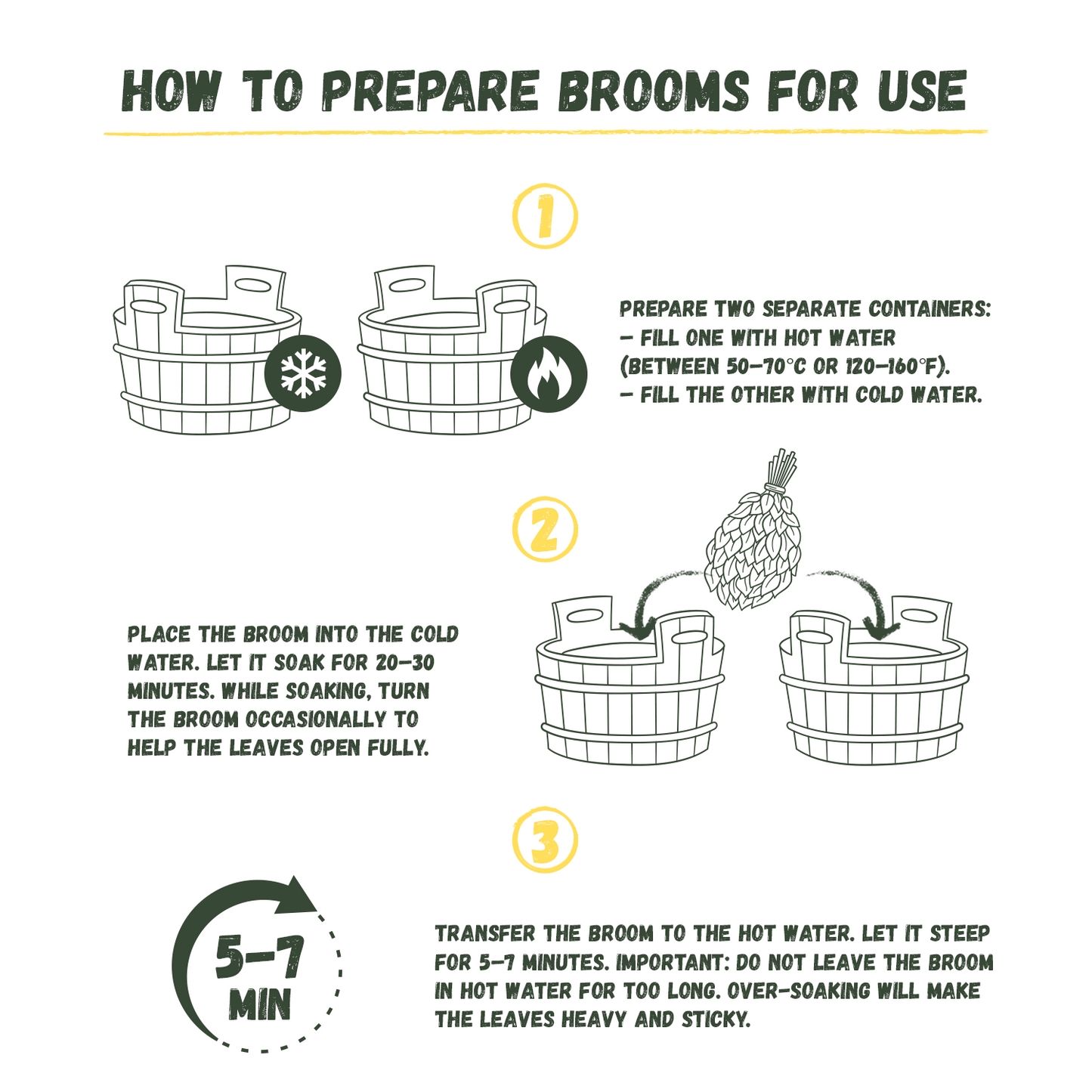 Oak Branch Bath Whisk for Traditional Sauna