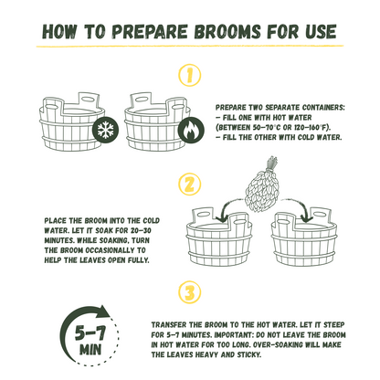 Oak Branch Bath Whisk for Traditional Sauna