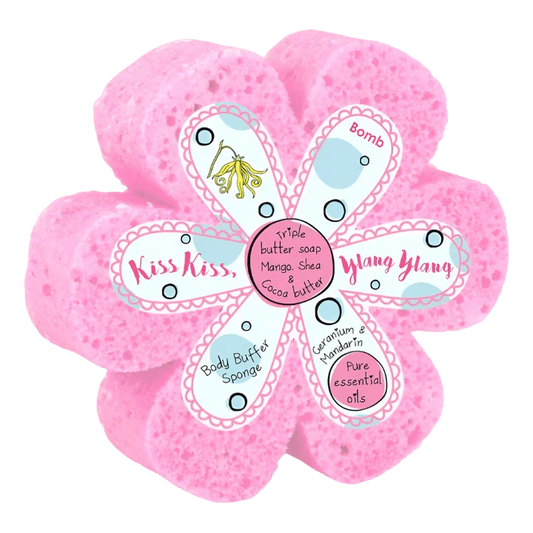 Kūno Šveitimo Dušo Kempinė "Bučinys Bučinys, Ilang Ilang"