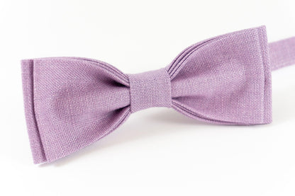 Light Purple bow tie and pocket square for wedding | Eco Friendly purple bow tie gift for groomsmen
