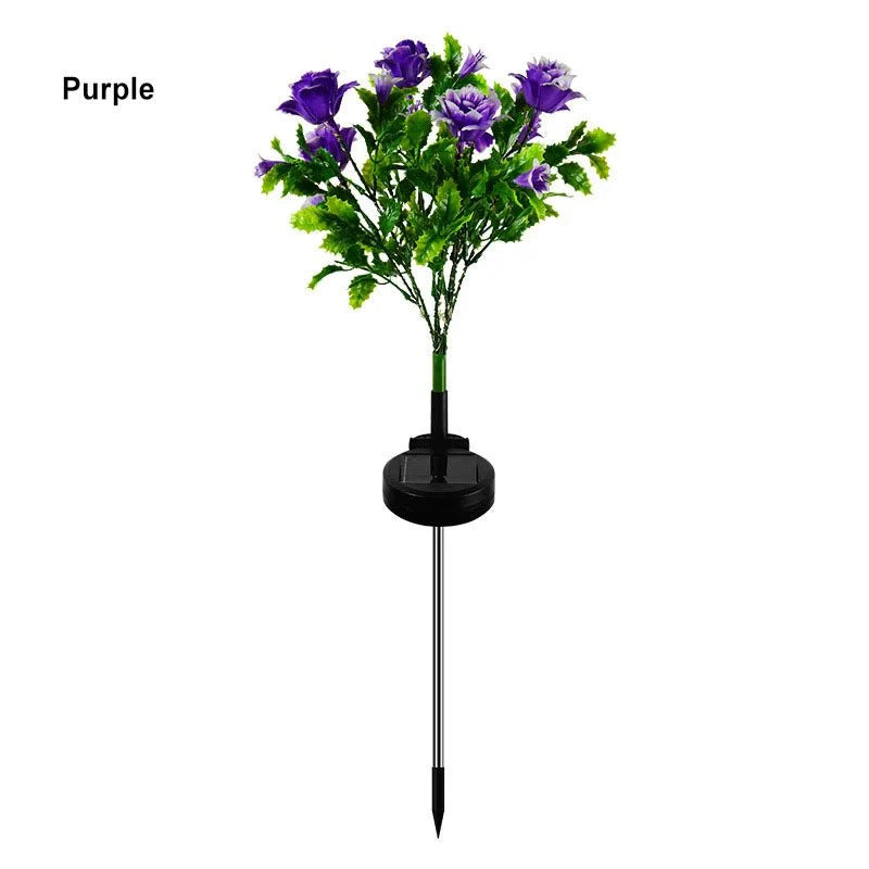 Gvazdikų Puokštė Saulės Šviestuvas - Elegantiški Gėlių LED (2 vnt.)