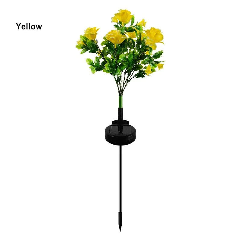 Gvazdikų Puokštė Saulės Šviestuvas - Elegantiški Gėlių LED (2 vnt.)