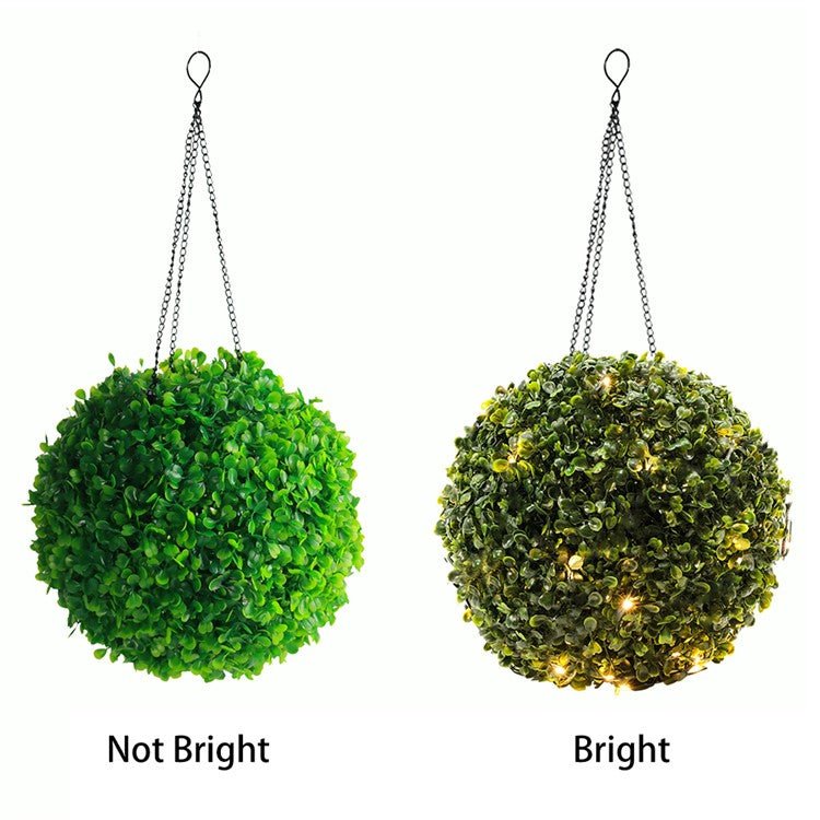 Žalias Žolės Kamuolys Saulės Šviestuvas - Natūralus LED Apšvietimas