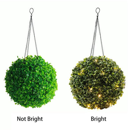 Žalias Žolės Kamuolys Saulės Šviestuvas - Natūralus LED Apšvietimas