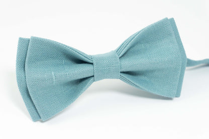 Sea blue ties for weddings | Sea blue bow ties for men