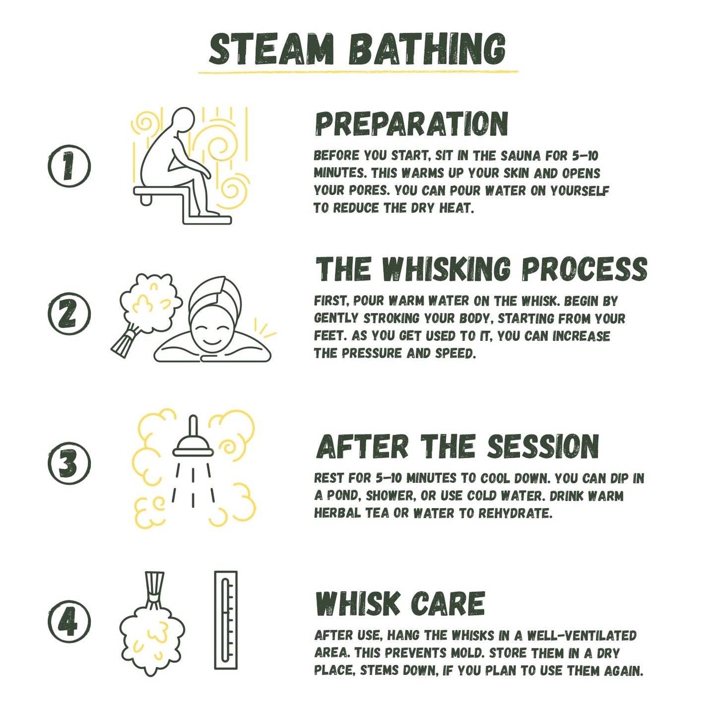 Oak Branch Bath Whisk for Traditional Sauna