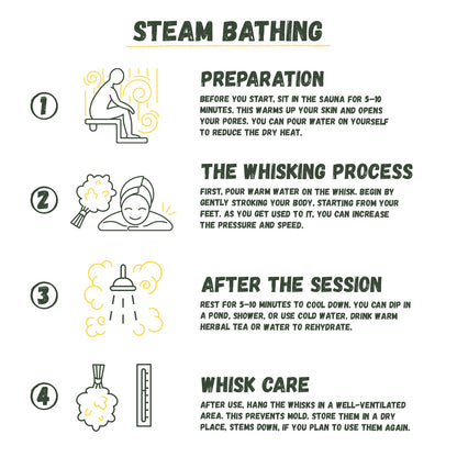 Oak Branch Bath Whisk for Traditional Sauna