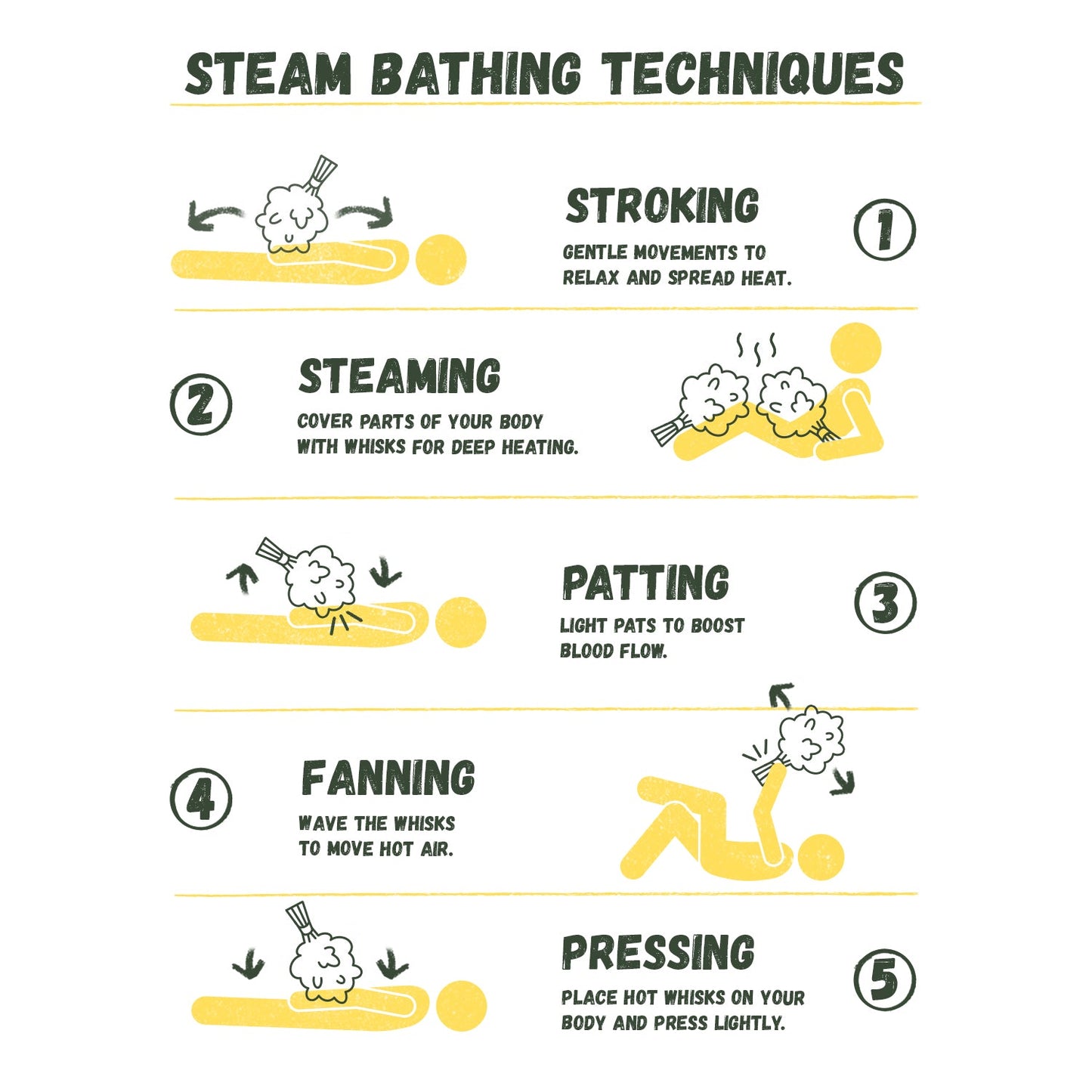 Oak Branch Bath Whisk for Traditional Sauna