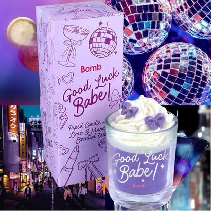 Žvakė – Good Luck Babe! Piped Candle